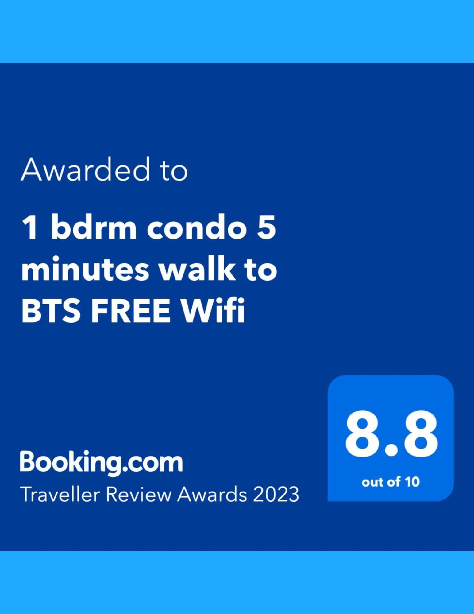 1Br Condo 5 Min To Bts 1000Mbps Fiber Wi-Fi バンコク都 エクステリア 写真